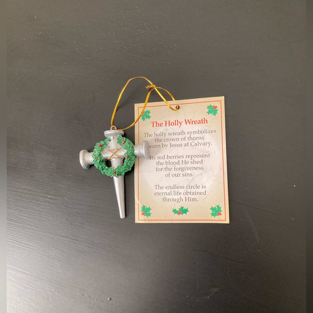Cross of Nails Christmas Ornament